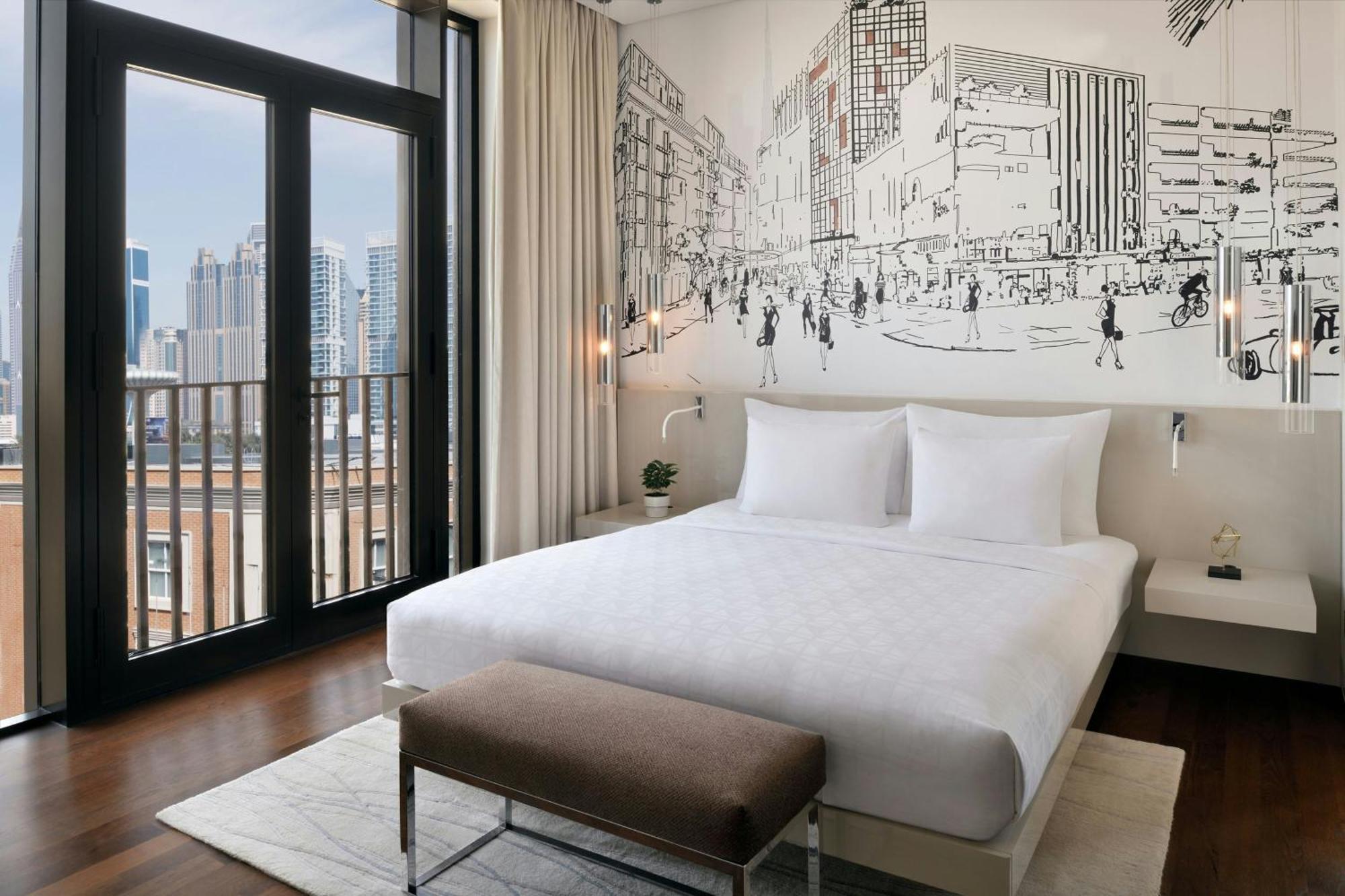 迪拜城市漫步傲途格精选酒店 外观 照片 A bedroom at the hotel