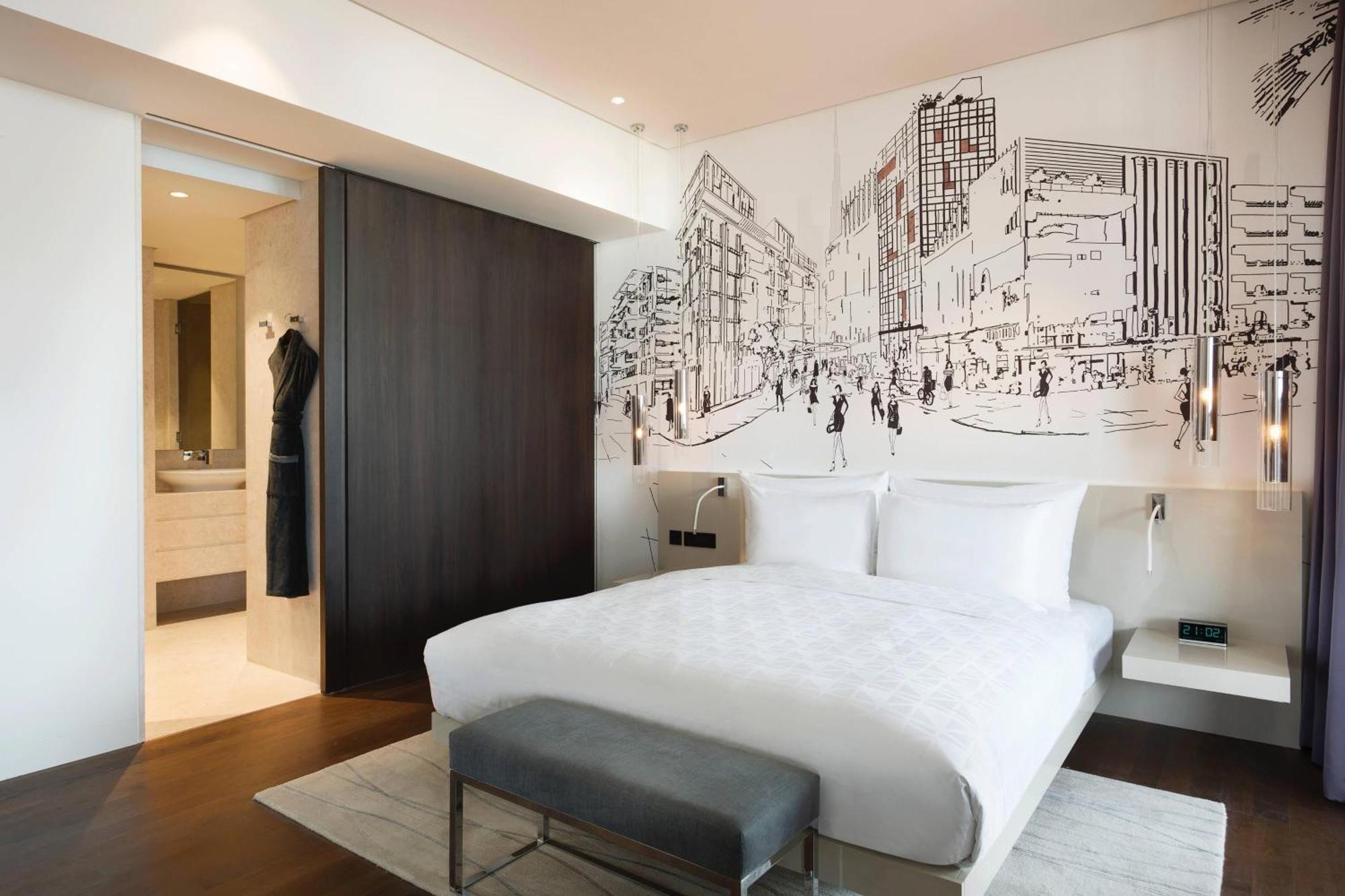 迪拜城市漫步傲途格精选酒店 外观 照片 A bedroom at the hotel