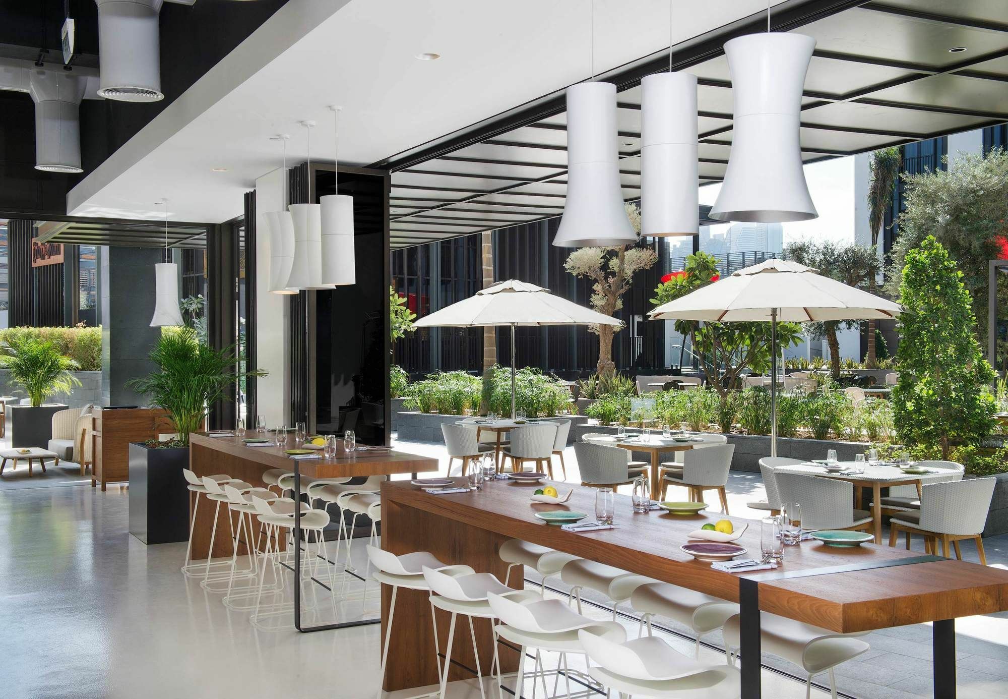 迪拜城市漫步傲途格精选酒店 外观 照片 The restaurant
